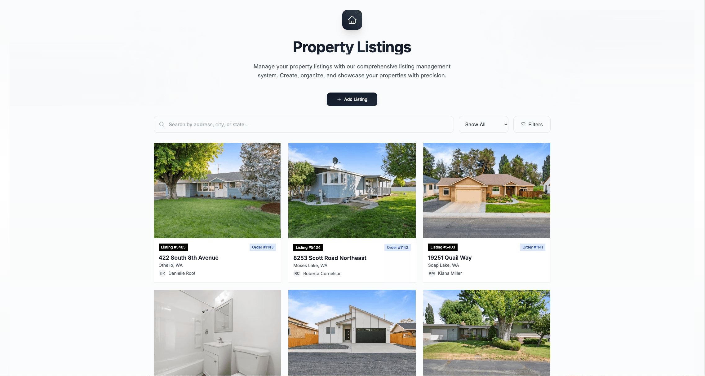 Real estate property interior